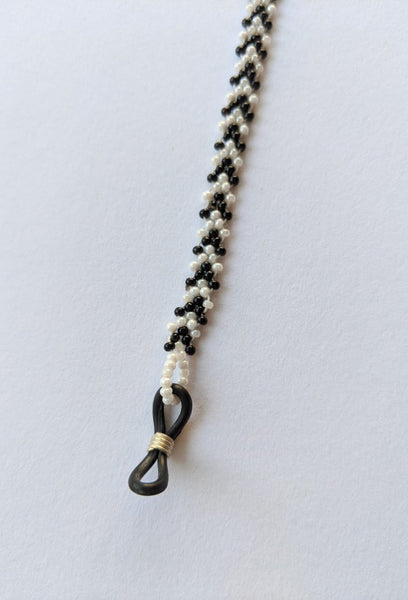 Spectacle chain - Black & White Chevron