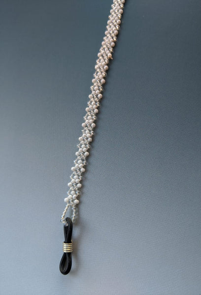 Spectacle chain - White & Transparent Chevron